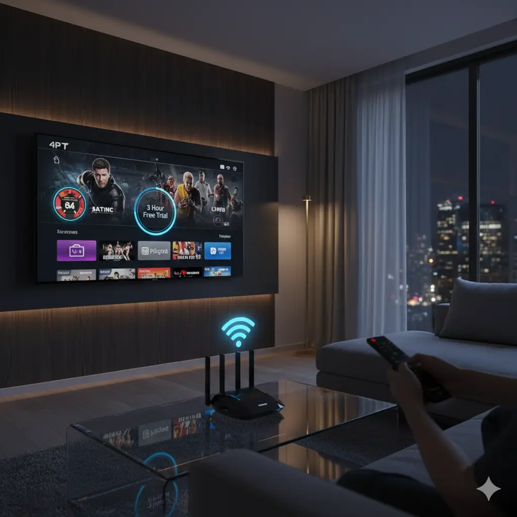 Teste IPTV para TV Samsung